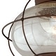 preview thumbnail 6 of 9, Vaxcel Lighting Chatham 1 Light Semi-Flush Mount Outdoor Ceiling