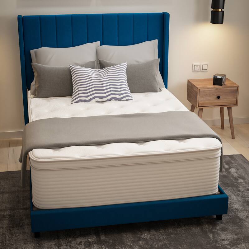 Commercial Memory Foam and Pocket Spring Hybrid Mattress in a Box