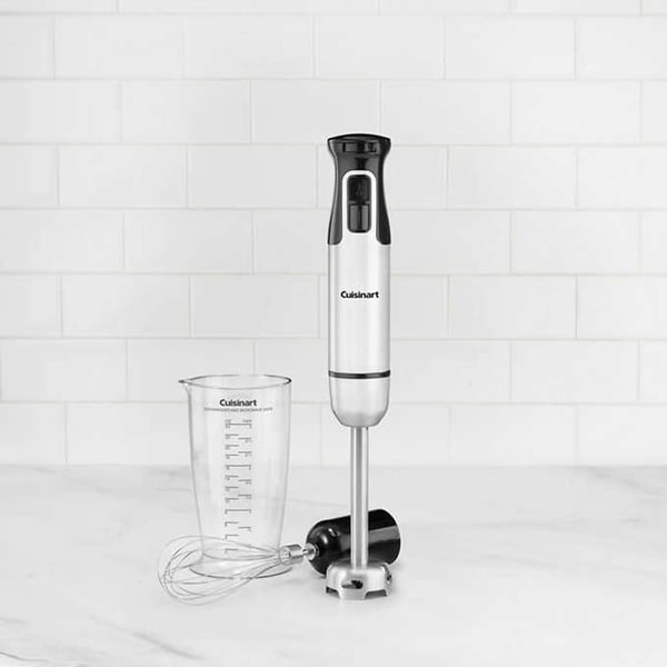 Cuisinart HB-120PCFR Smart Stick Variable Speed 200 Watt Immersion Hand Blender, Brushed Stainless, Certified Refurbished