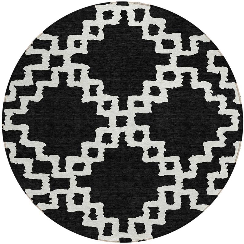 HomeRoots Geometric Transitional Rectangle Outdoor Rug