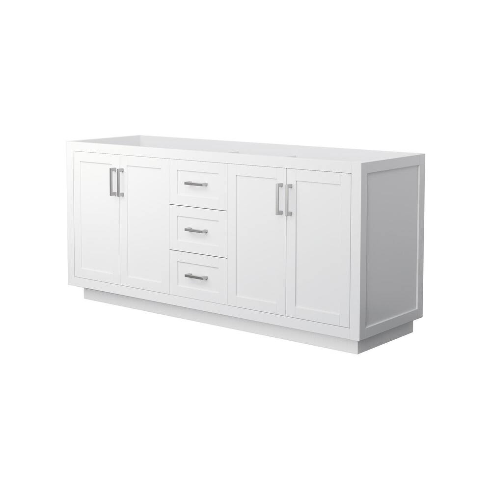 Wyndham Collection Miranda 71" Double Free Standing Vanity Cabinet