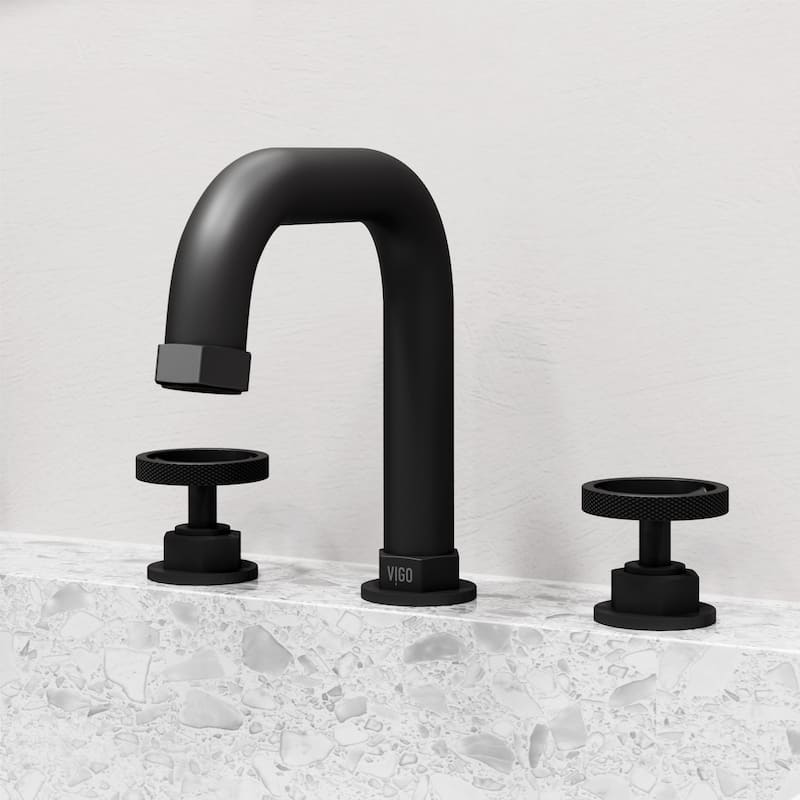 VIGO Hart 7" H 2-Handle Widespread Bathroom Faucet