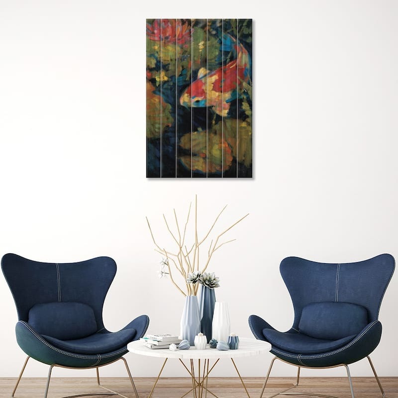 Asian Serenity II Print On Wood by Leif Ostlund - Multi-Color