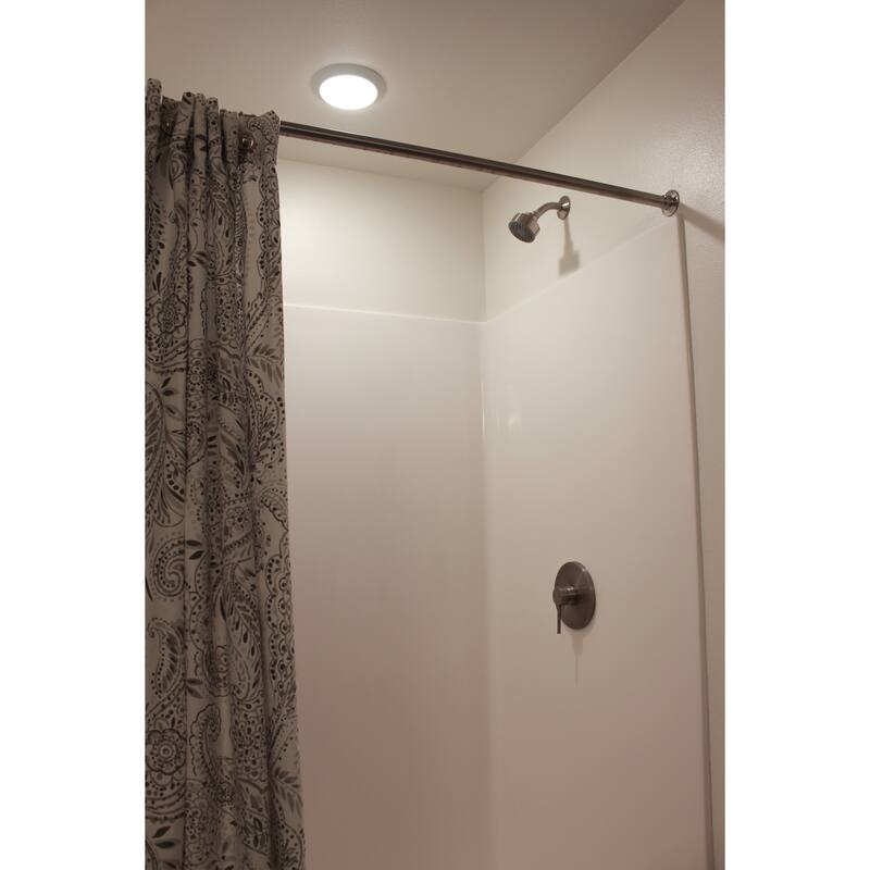 Paxton Flush Mount Integrated LED Indoor Outdoor Dimmable Ceiling Light - Satin Nickel