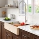preview thumbnail 47 of 49, Karran 34" Retrofit Undermount Large Single Bowl Quartz Farmhouse Workstation Kitchen Sink