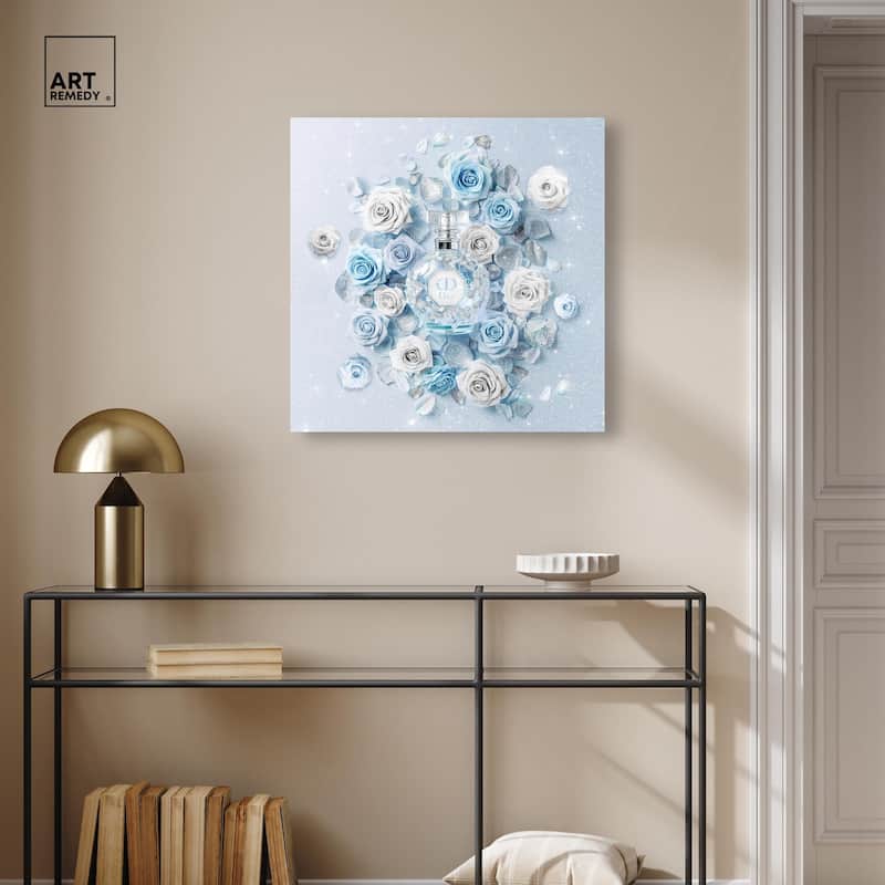 Sparkling Floral Perfume II Canvas by Art Remedy, Gallery Wrapped