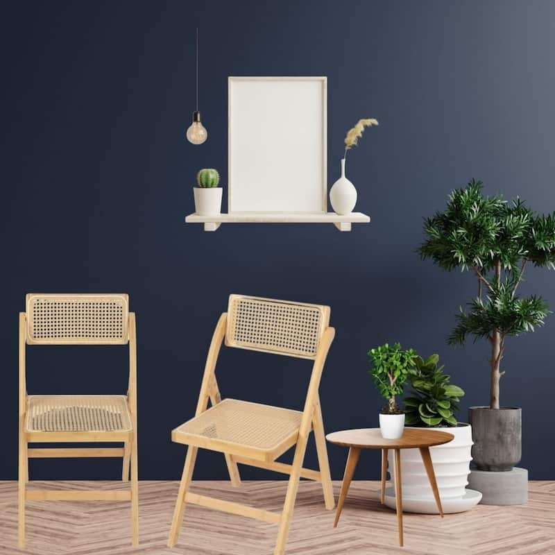 Aria Set of 2 Tristan Bamboo Wood Folding Chair