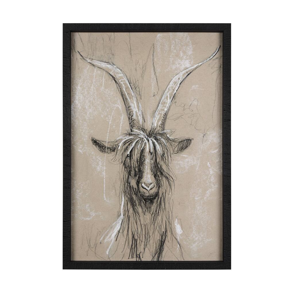 Sketch of Animal V (Goat) Framed Art Print