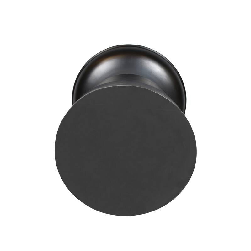 Joan Modern Pedestal Metal Side Table by Sevita - 16″ L x 16″ W x 19″ H