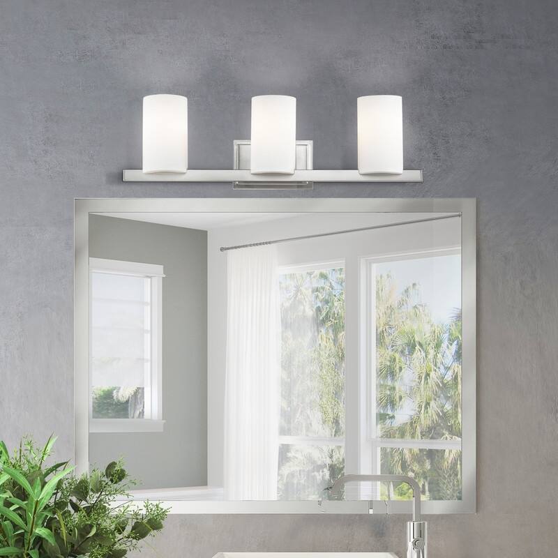 Livex Lighting 3 Light Brushed Nickel Bath Light,1333-91 - 26" W 8" H 5.625" EXT