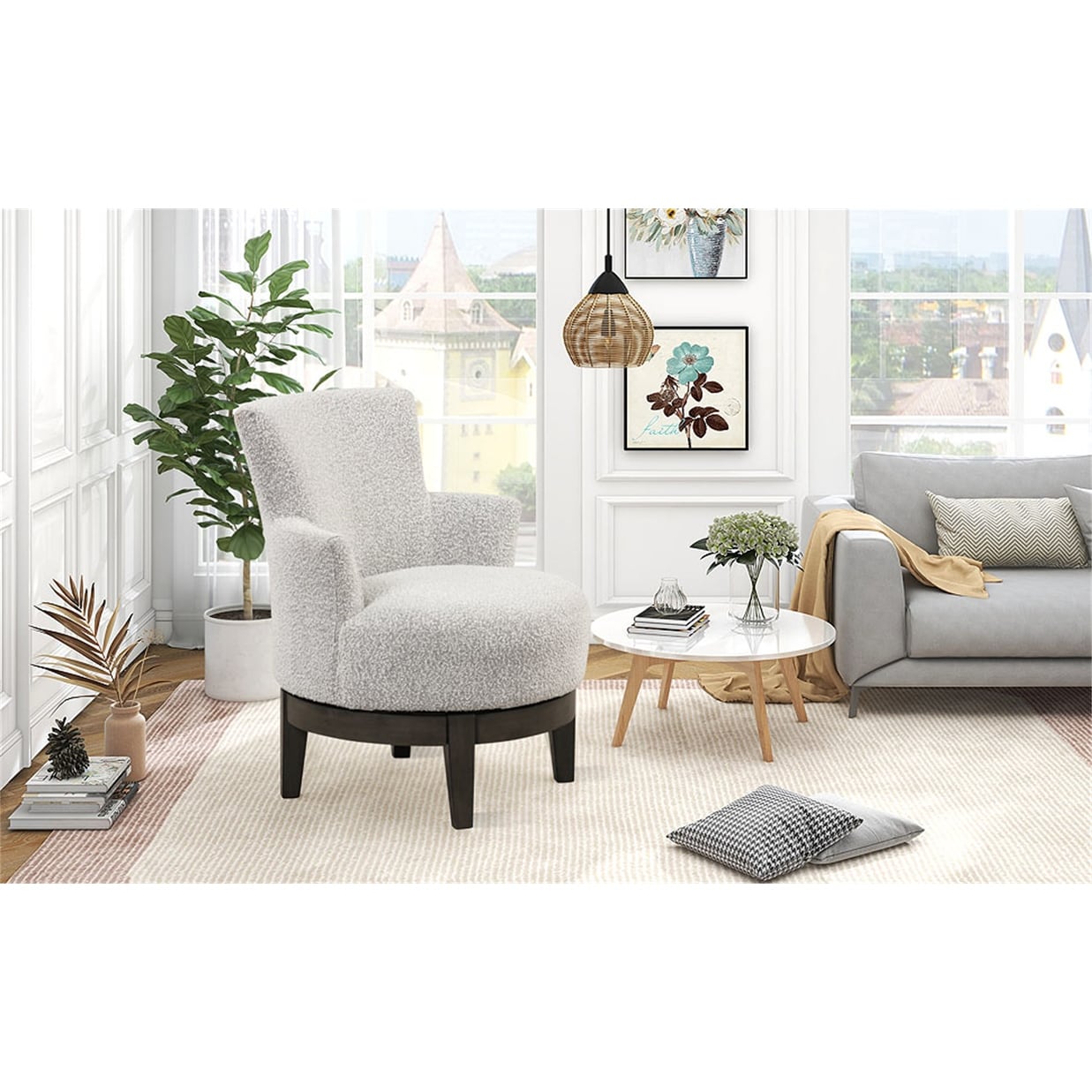 360 degree Swivel Chair Wingback Accent Chair Bed Bath Beyond
