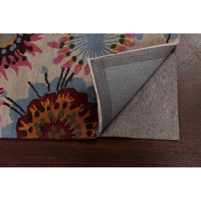 Floral Contemporary Oriental Staircase Runner Rug Wool Hand-tufted - 2'7" x 9'10"