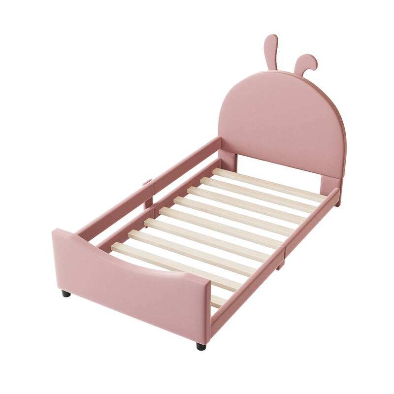 Twin Size Upholstered Daybed with Headboard