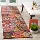 preview thumbnail 3 of 11, SAFAVIEH Fiesta Shag Rolanda Abstract Rug 2'3" x 10' Runner - Multi - Runner