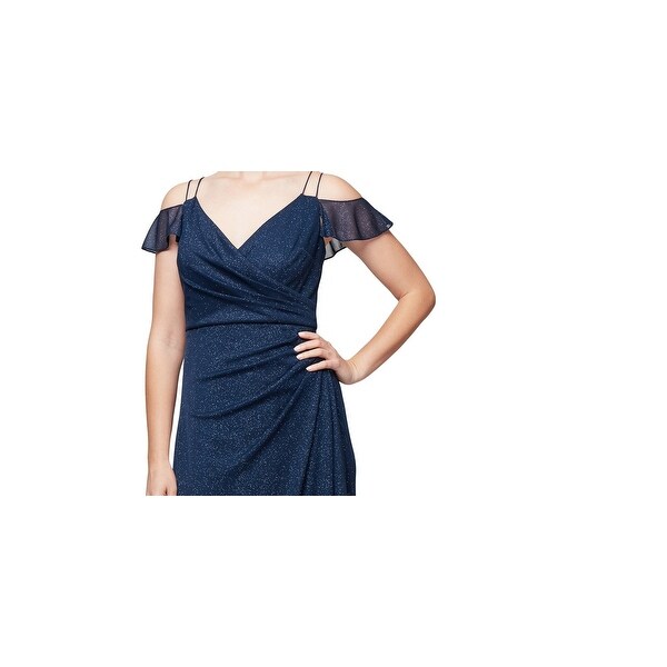 alex evenings blue dress