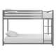 preview thumbnail 2 of 19, Twin Over Twin Modern Low Hight Bunk Bed with Metal Frame