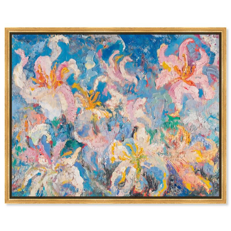 Pastel Riot I Canvas by Art Remedy - Gold - 36" x 30"