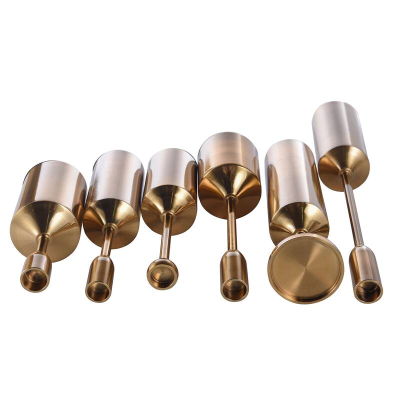 Dann Foley - Brass Plated Candleholders - Set of 6