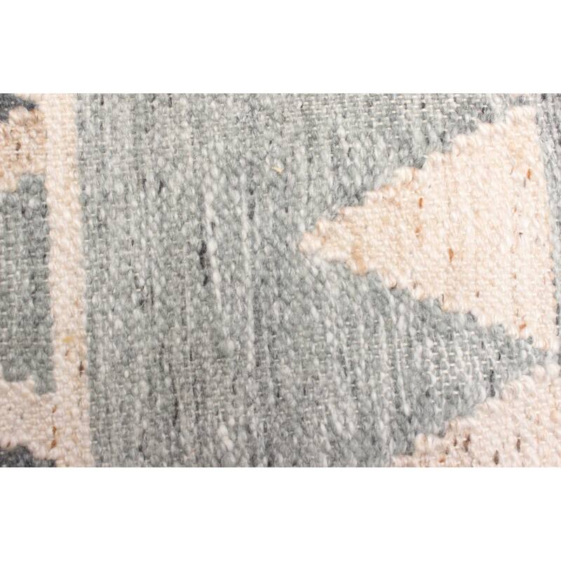 ECARPETGALLERY Flat-Weave Ankara FW Dark Grey Wool Kilim - 5'0 x 8'1