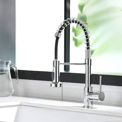Single Handle Commercial Kitchen Sink Faucet With Pull Down Sprayer Single Hole Kitchen Faucet Brushed Nickel Vanity Basin Taps