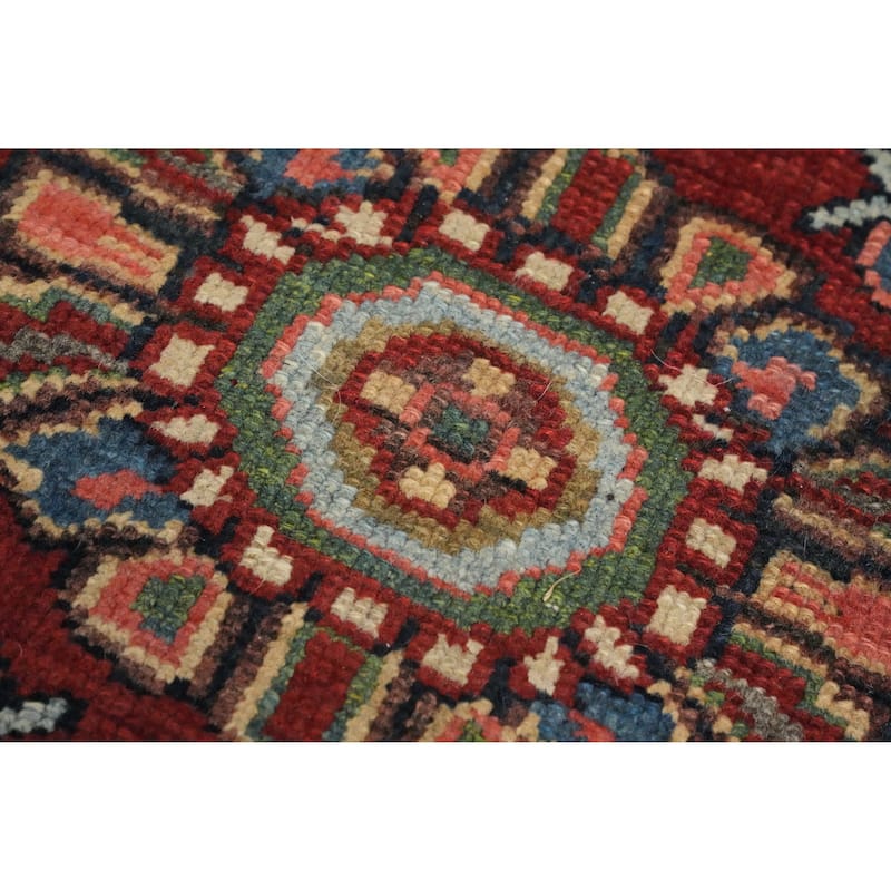 Hand Knotted Oriental 100% Wool Carpet Traditional Floral Red Bakhtiari Area Rug - 6' 8'' X 4' 7''