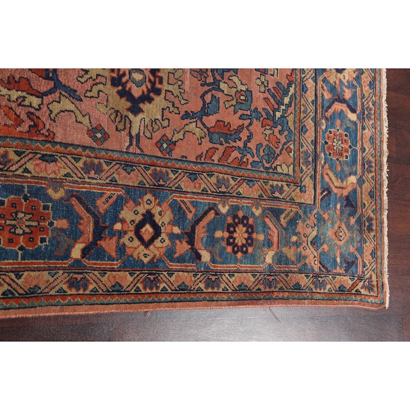 Pre-1900 Antique Sultanabad Ziegler Persian Wool Area Rug Hand-knotted - 10'2" x 12'2"
