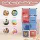preview thumbnail 51 of 68, Kids Wardrobe Closet with Hanging Section and Cute Doors