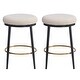 preview thumbnail 2 of 22, Modern 24.75" Set of 2 Bar Stools with Foam Padded Seat, Metal Legs for Dining Room Living Room and Bedroom