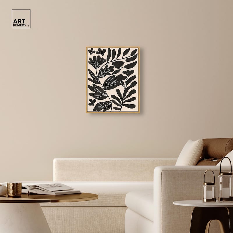 Ebony Eden Essence I Canvas by Art Remedy