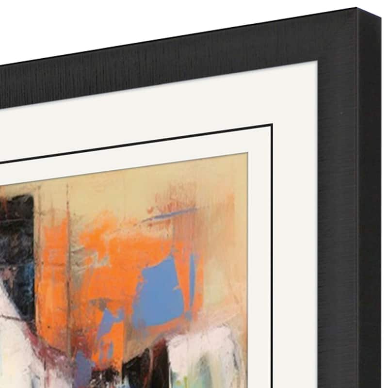 Block Horse Impression II Framed Art Giclee Under Glass