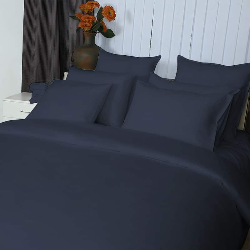 Just Linen 400 TC 100% Egyptian Cotton Sateen, Solid Colours, King ...
