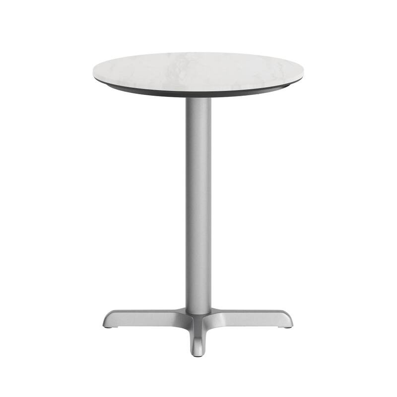 Commercial All-Weather HPL Tabletop with Crisscross Base