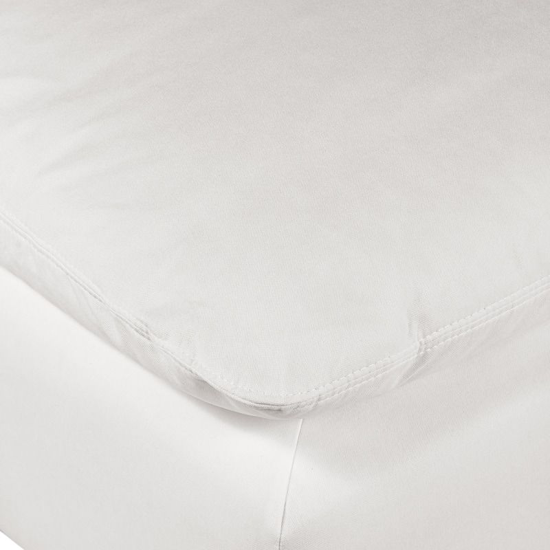 Poly and Bark Davos Armless Chair in Cotton White