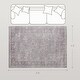 preview thumbnail 3 of 7, HOMCOM Area Rug 4x6, Machine Washable Rug, Non-Slip Traditional Flower Print Floor Cover Foldable Carpet for Living Room - 3'6"
