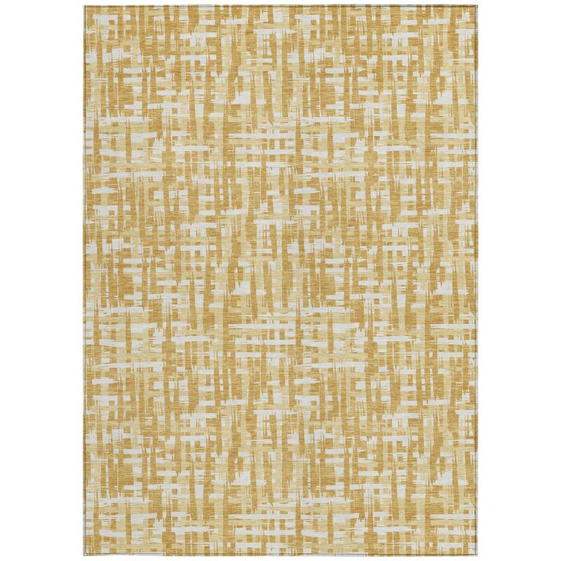 HomeRoots Abstract Transitional Rectangle Outdoor Rug