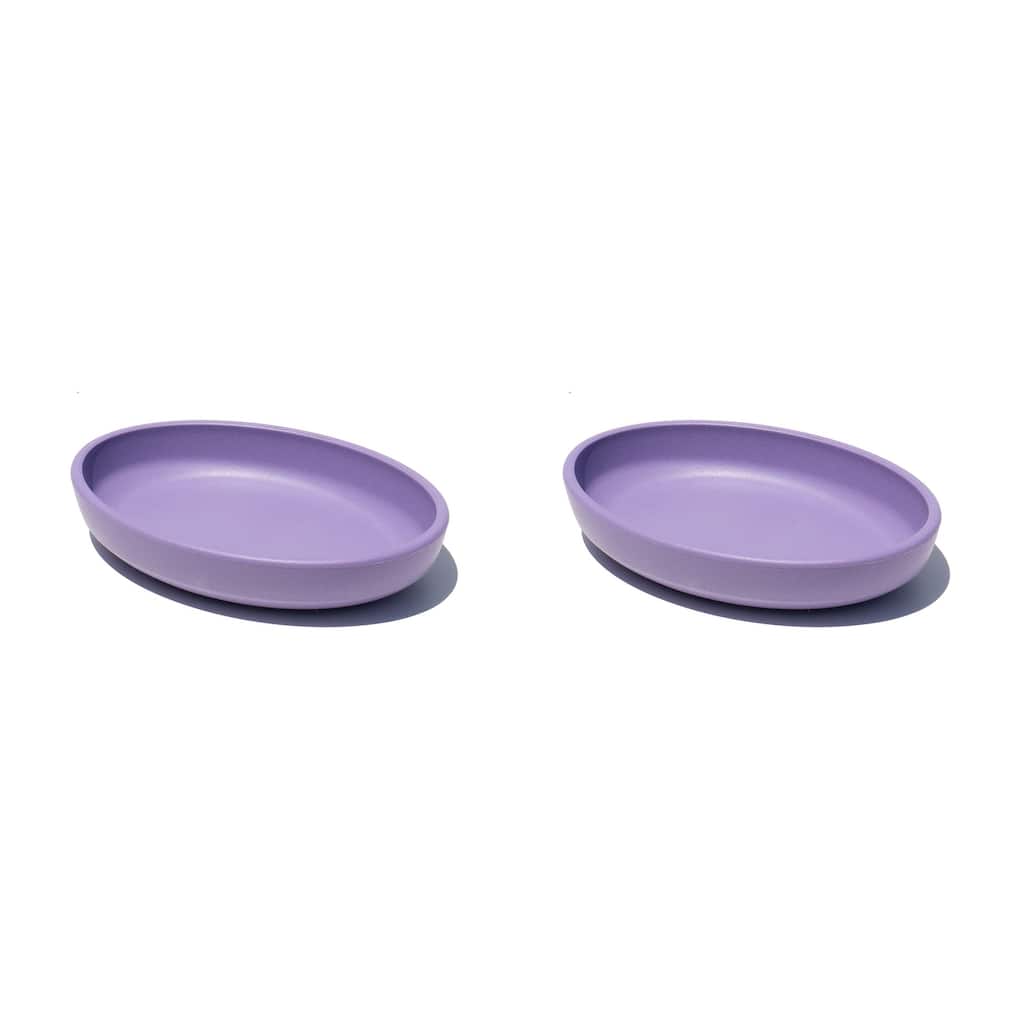 Bevel Cat Saucer, Lilac , Wheat PP, 0.81 cups, Set of 2 - Purple
