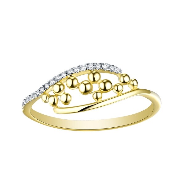 Prism Jewel 1.20MM 0.07CT G-H//I1 Natural Diamond Light Weight Fancy Ring