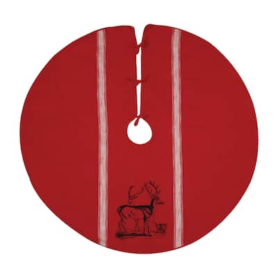 Stag Feed Sack Tree Skirt