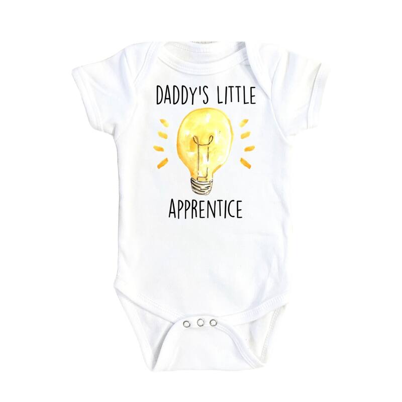 Electrician Helper - Baby Boy Girl Clothes Infant Bodysuit Funny Cute Newborn - White - 0-3M