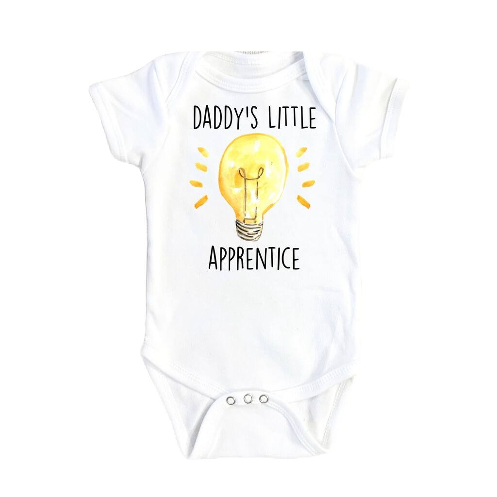 Electrician Helper - Baby Boy Girl Clothes Infant Bodysuit Funny Cute Newborn