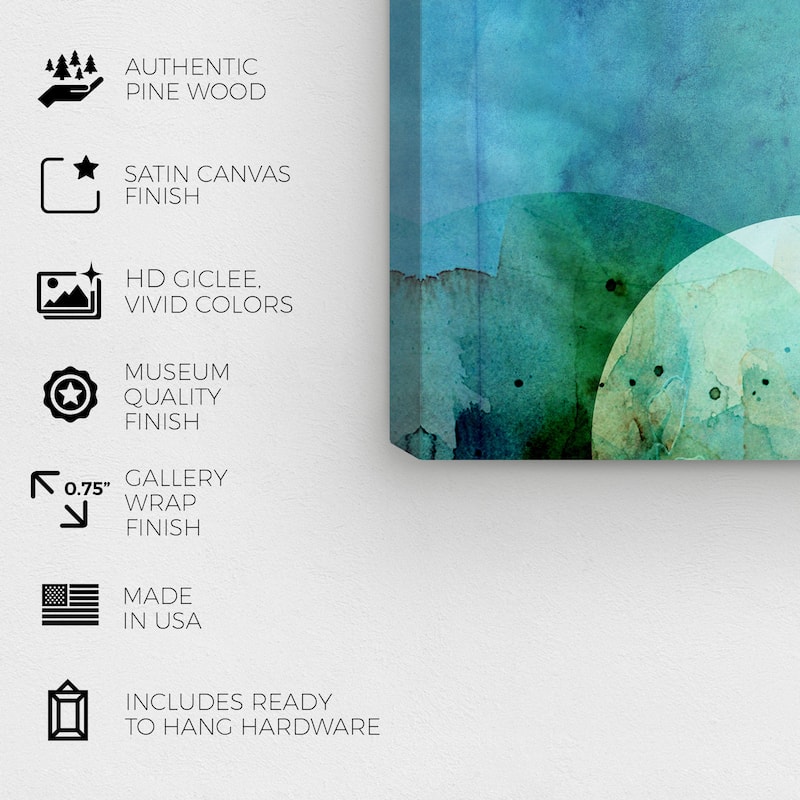 Wynwood Studio Prints Abstract Lauren White and Light Yellow Modern & Contemporary Wall Art Canvas Print