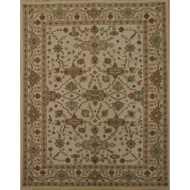 Hand Knotted Oriental 100% Wool Carpet Traditional Pink Sumak Area Rug - 10' 2'' X 8' 0''