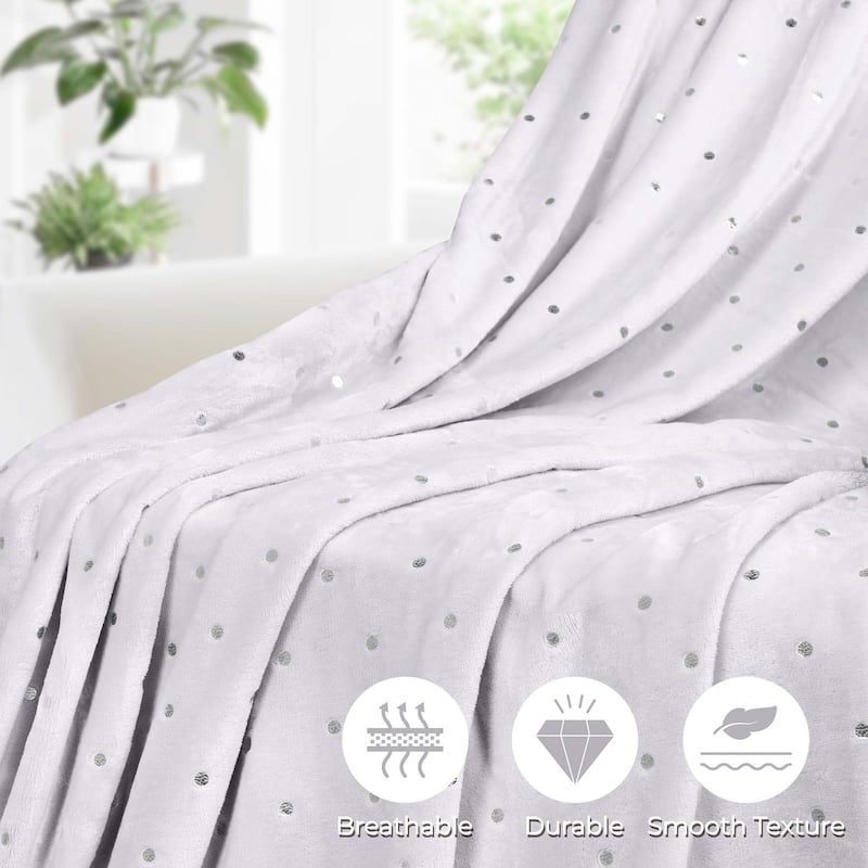 Superior Fleece Plush Medium Weight Soft Fluffy Decorative Blanket