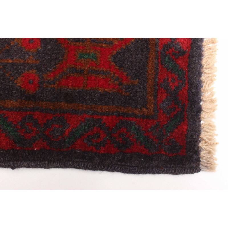 ECARPETGALLERY Hand-knotted Teimani Red Wool Rug - 3'8 x 6'8
