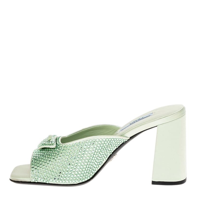 Prada Crystal Embellished Mules