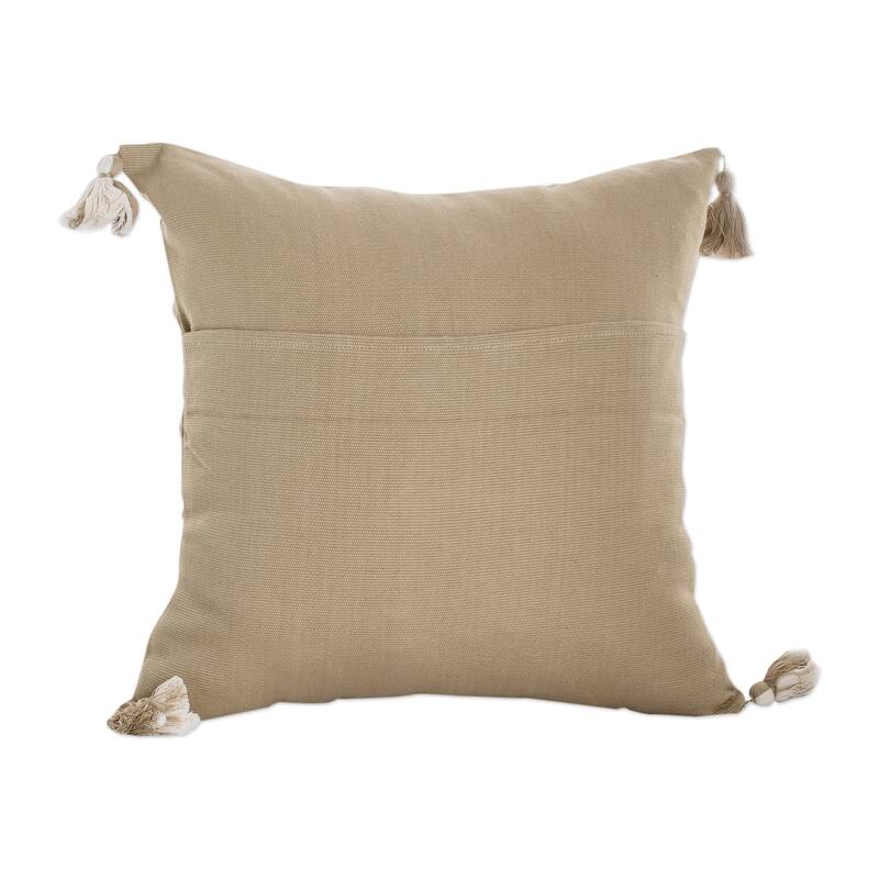 Novica Handmade Sage Of Diamonds Cotton Cushion Cover