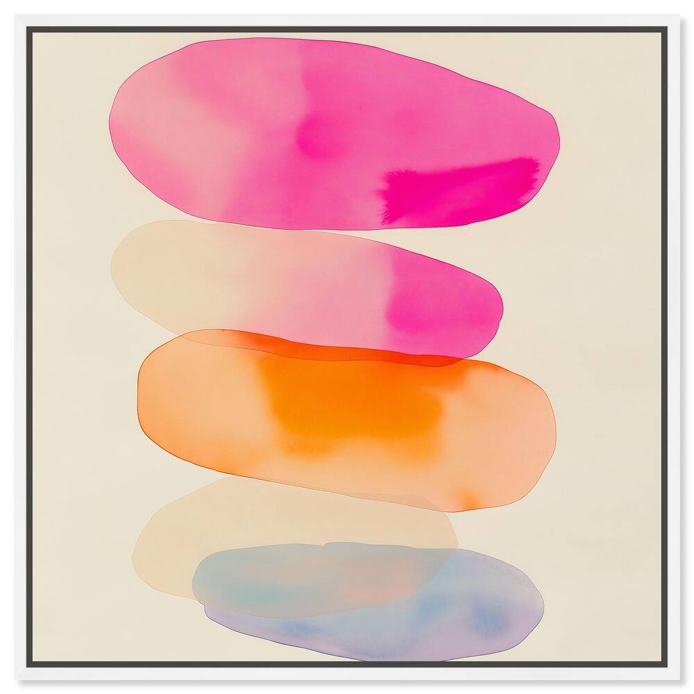 Pebble Palette Canvas by Art Remedy