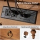 preview thumbnail 17 of 27, HULALA HOME Alois Traditional 3-Drawer End Table with Built-in Charging Station and Solid Wood Spindle Legs Set of 2