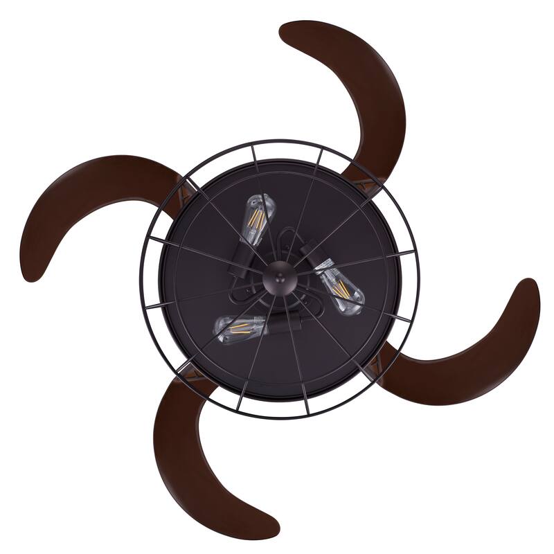 Fanaway Industri Oil Rubbed Bronze and Dark Koa 48-inch Ceiling Fan
