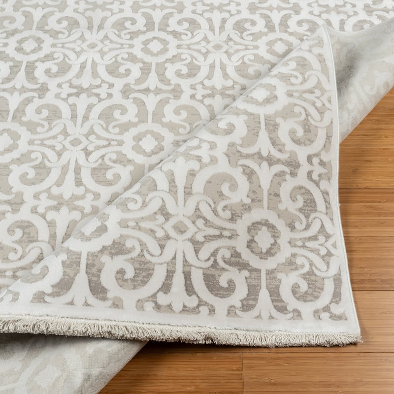 Gertmenian Florance Opulent Traditional/ Modern/ Casual Viscose Acrylic Woven Indoor Quality Area Rug Collection